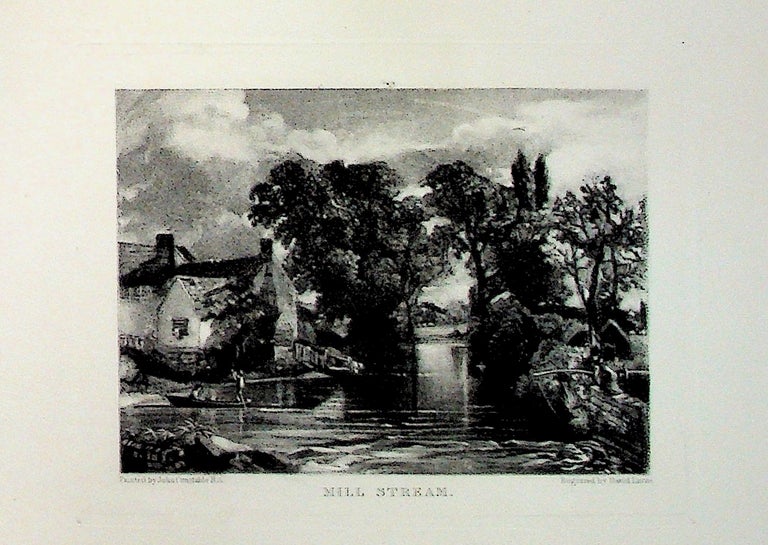 Item #34871 Plate - "Mill Stream" from English Landscape Scenery. A Series of Forty Mezzotinto Engravings on Steel from Pictures Painted by John Constable, R.A. David Lucas, John Constable.