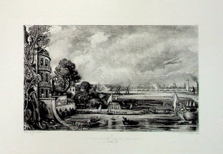 Item #34880 Plate - "Opening of Waterloo Bridge" from English Landscape Scenery. A...