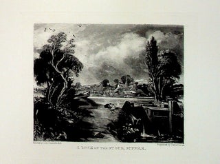 Item #34881 Plate - "Lock on the Stour, Suffolk" from English Landscape Scenery. A Series of...