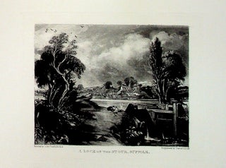 Item #34881 Plate - "Lock on the Stour, Suffolk" from English Landscape Scenery. A...