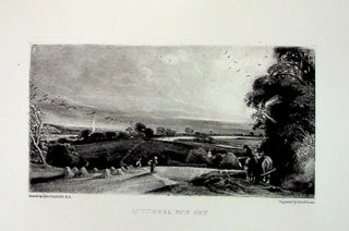 Item #34886 Plate - "Autumnal Sun Set" from English Landscape Scenery. A Series of...