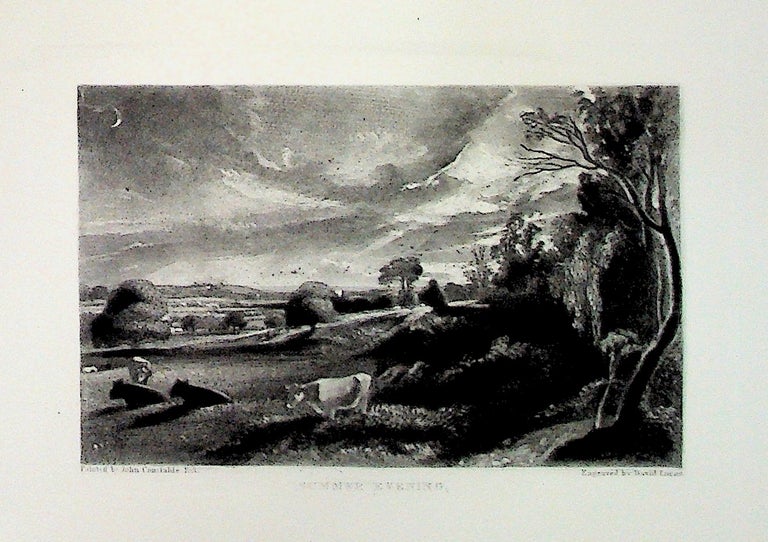 Item #34887 Plate - "Summer Evening" from English Landscape Scenery. A Series of Forty Mezzotinto Engravings on Steel from Pictures Painted by John Constable, R.A. David Lucas, John Constable.