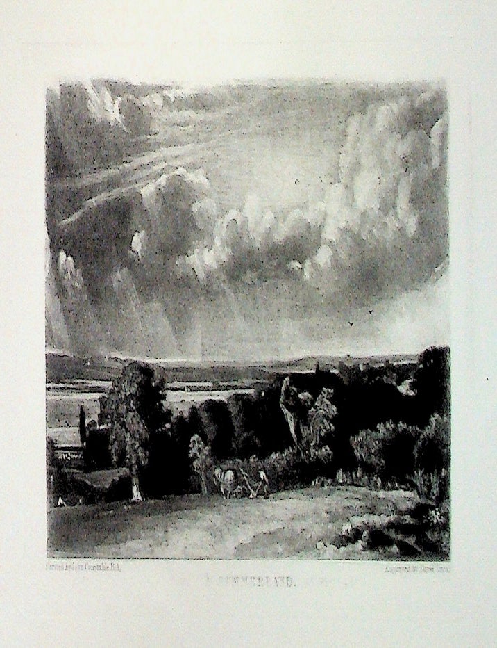 Item #34888 Plate - "A Summerland" from English Landscape Scenery. A Series of Forty Mezzotinto Engravings on Steel from Pictures Painted by John Constable, R.A. David Lucas, John Constable.