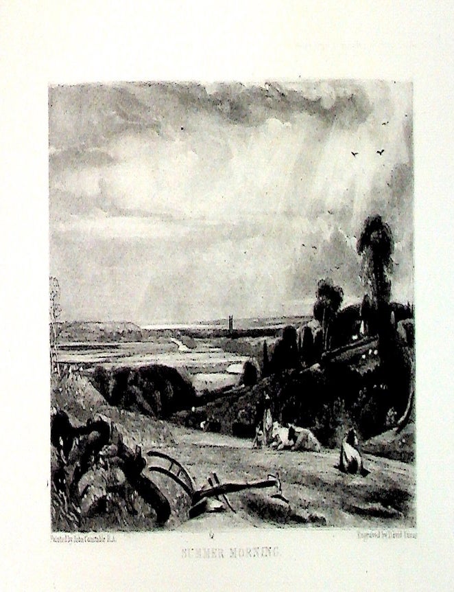 Item #34893 Plate - "Summer Morning" from English Landscape Scenery. A Series of Forty Mezzotinto Engravings on Steel from Pictures Painted by John Constable, R.A. David Lucas, John Constable.