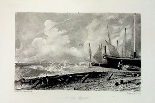 Item #34898 Plate - "A Sea Beach" from English Landscape Scenery. A Series of Forty...