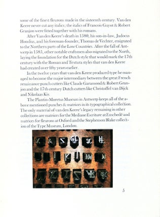Dutch Types Used in the English Book of Prayer 1911-1930