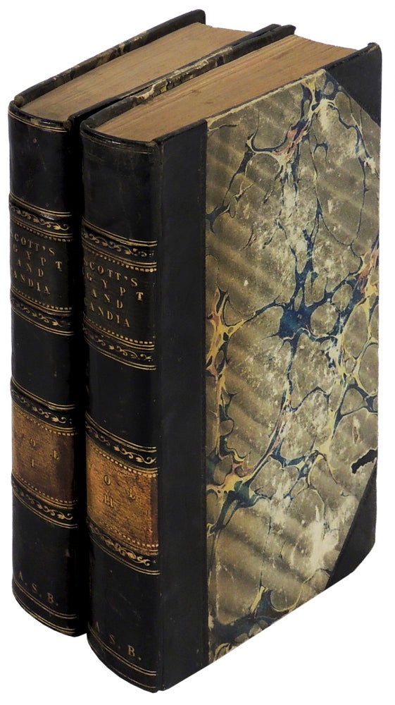 Item #35046 Rambles in Egypt and Candia, with Details of the Military Power and Resources of Those Countries, and Observations on the Government, Policy, and Commercial System of Mohammed Ali Two Volumes. C. Rochfort Scott, Captain H. P. Royal Staff Corps.