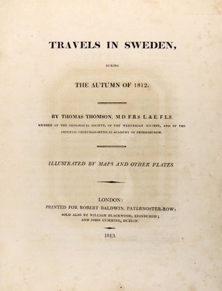 Travels in Sweden, During the Autumn of 1812