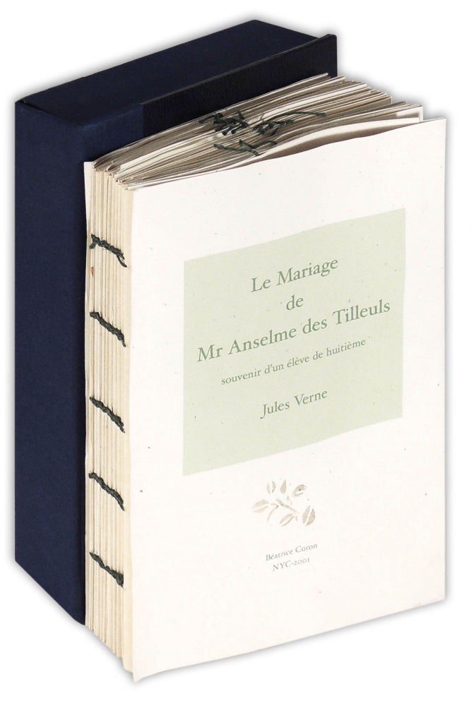 Item #35269 Le Mariage du Marquis d'Anselme des Tilleuis. Béatrice Coron, Jules Verne, book artist.