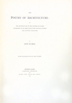 The Poetry of Architecture: Or, The Architecture of the Nations of Europe Considered in its Association with Natural Scenery and National Character