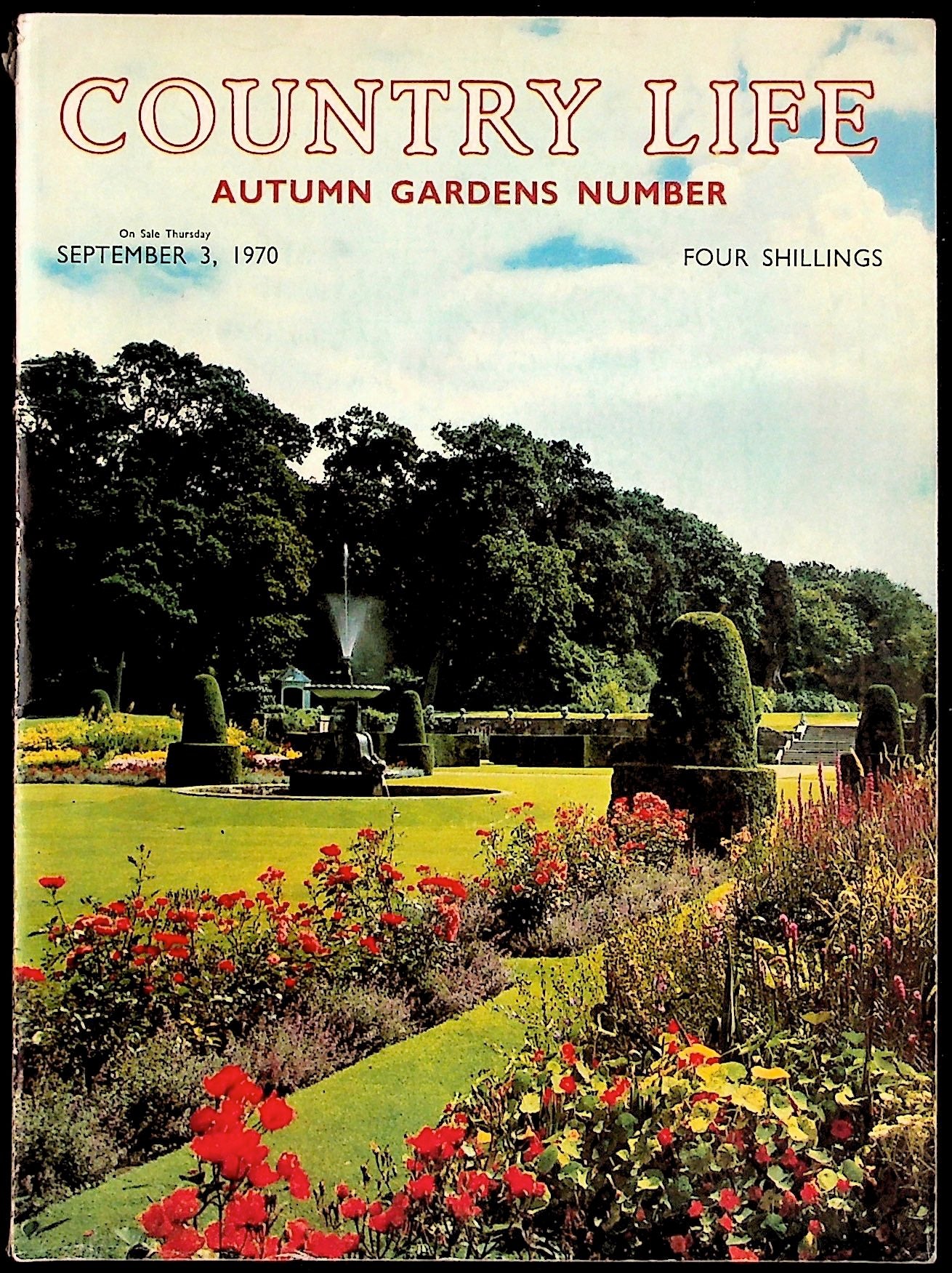 Country Life. September 3, 1970. Vol. CXLVIII No. 3828 Autumn