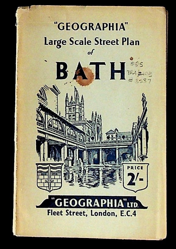 Item #3537 Geographia Large Scale Street Plan of Bath. Unknown.