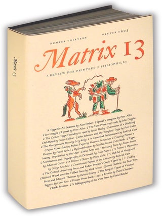 Item #35404 Matrix 13. Whittington Press