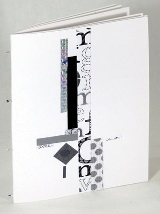 Item #35492 Folded Book / Black and White. Claire Jeanine Satin