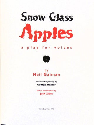 Snow Glass Apples. A Play for Voices