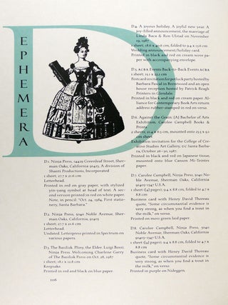 Dispatches From The Lizard Brain: A Descriptive Bibliography of Ninja Press
