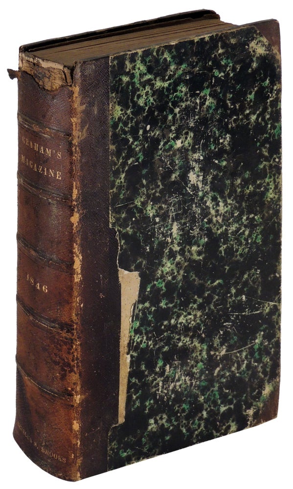 Item #35640 Graham's American Monthly Magazine of Literature and Art. Volumes XXVIII (28) January 1846 - June 1846 and XXIX (29) July 1846 - December 1846. Edgar Allan Poe.