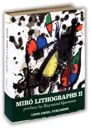 Item #35714 Joan Miró Lithographs Volume II. Joan Miro, preface Raymond Queneau
