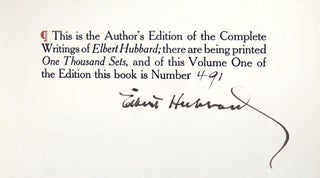 The Complete Writings of Elbert Hubbard. Volumes 1, 2, and 3