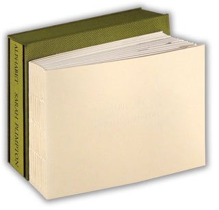 Item #35749 Alphabet. Sarah Plimpton, artist