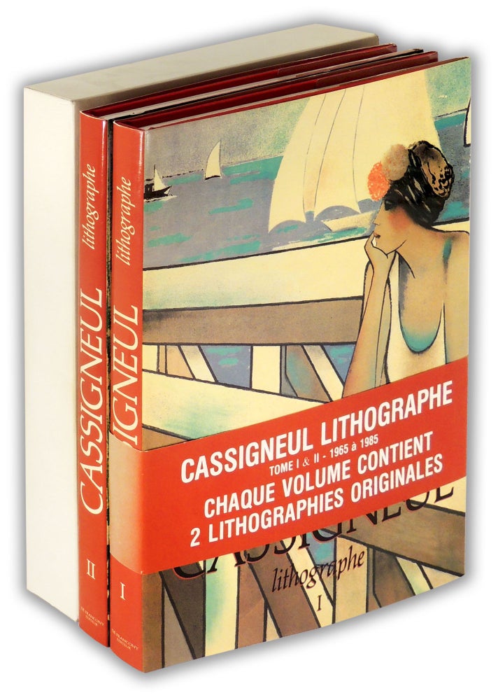 Item #35879 Cassigneul Lithographe Two Volumes. Jean-Pierre Cassigneul, artist, preface D'Alain Weill, introduction Charles Zalber.
