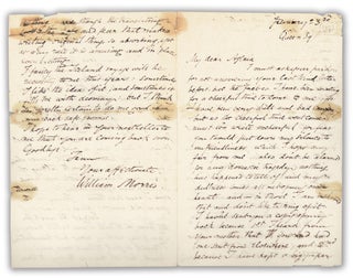 Item #35989 Autograph Letter to Aglaia Coronio. William Morris