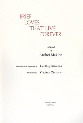 Brief Loves That Live Forever