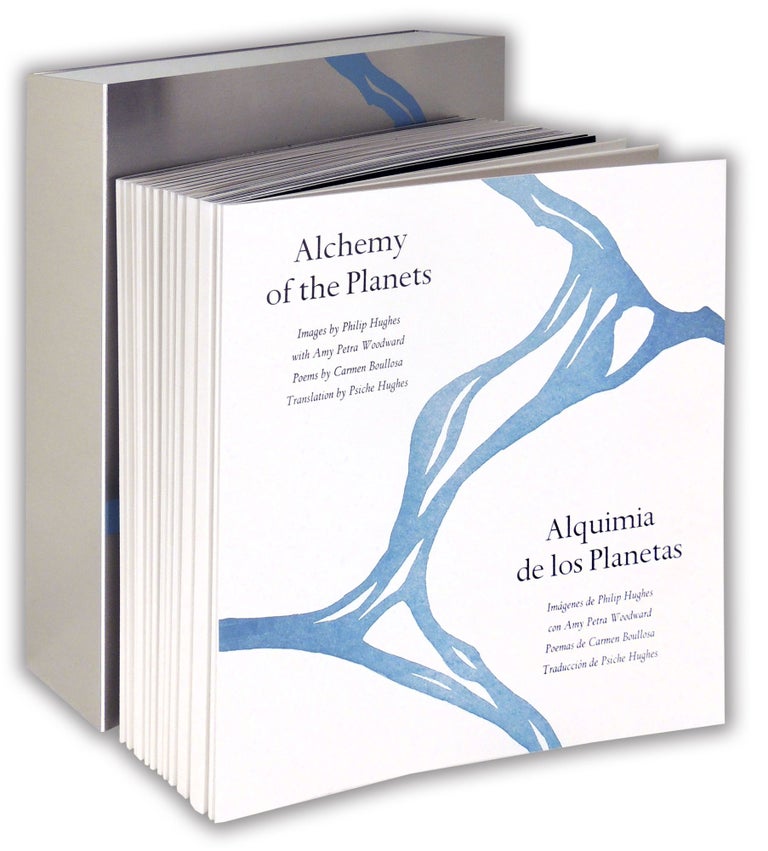 Item #36085 Alchemy of the Planets | Alquimia de los Planetas. The Old School Press, Carmen Boullousa, Philip Hughes, Amy Petra Woodward, Psiche Hughes, and introduction, poetry, images.