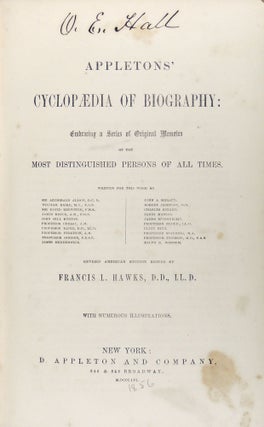 Appletons' Cyclopaedia of Biography: Embracing a Series of Original Memoirs of the Most Distinguished Persons of All Times