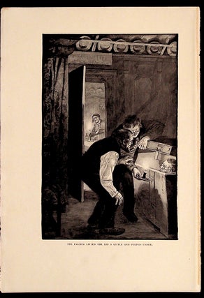 Item #36175 PRINT - Fairy Tales and Stories: "The Farmer Lifted the Lid a Little and Peeped...