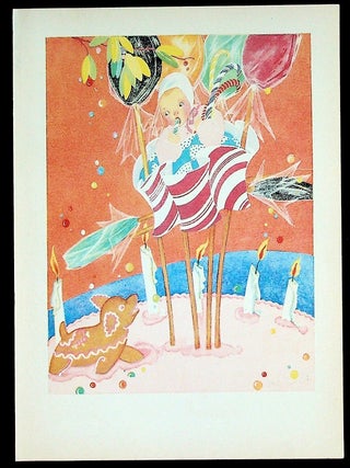 Item #36190 PRINT - Birthday baby. Fern Bisel Peat