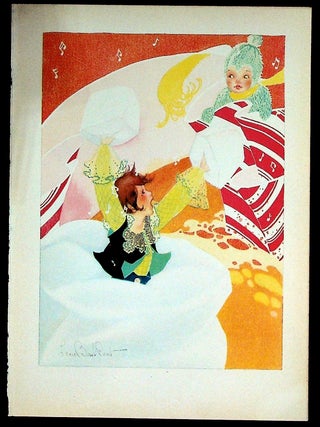 Item #36194 PRINT - Baby and boy. Fern Bisel Peat
