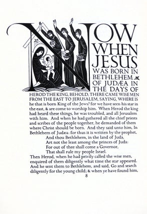 The Four Gospels of the Lord Jesus Christ According to the Authorized Version of King James I with Decorations by Eric Gill Printed and Published at the Golden Cockerel Press