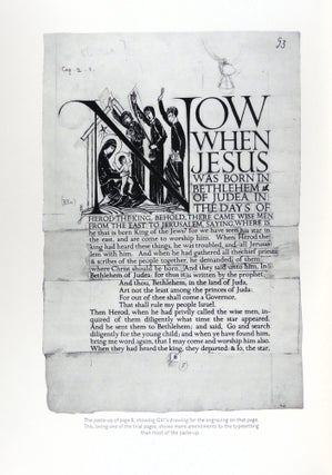 The Four Gospels of the Lord Jesus Christ According to the Authorized Version of King James I with Decorations by Eric Gill Printed and Published at the Golden Cockerel Press