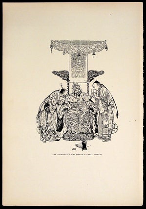 Item #36265 PRINT - Fairy Tales and Stories: "The Nightingale Was Indeed a Great...