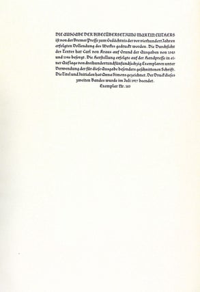 Biblia, Das Ist: Die Gentze Heilige Schrift-Deudsch. D. Martin Luther Five Volumes