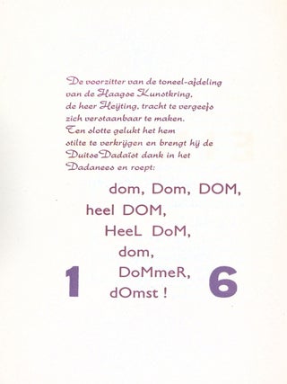 Een Rumoerige Soiree: Dada in de Residentie