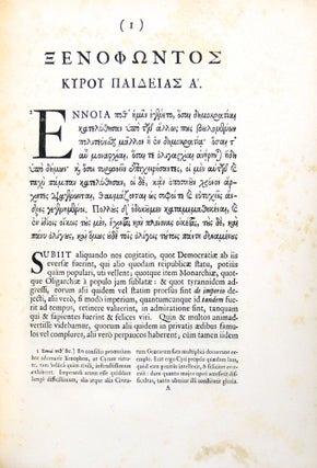Xenophontis de Cyri Institutione Libri Octo. Graeca recognovit, cum Codice MSto Oxoniensi & omnibus fere libris editis contulit, plurimis in locis emendavit, Versionem Latinam reformavit, Observationibus suis, Tabula Geographica, binisque Dissertationibus praemissis auxit & illustravit; Notas H. Stephani, Leunclavii, AE. Porti & Mureti recensitas & castigatas, Variantium Lectionum delectum, Indicesque necessarios adjunxit