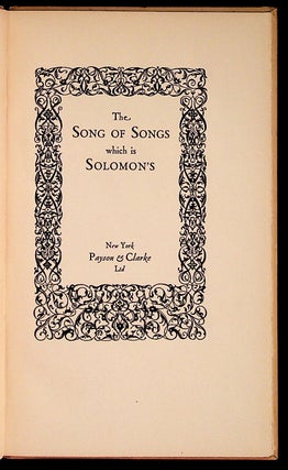 Song of Songs Which is Solomon's