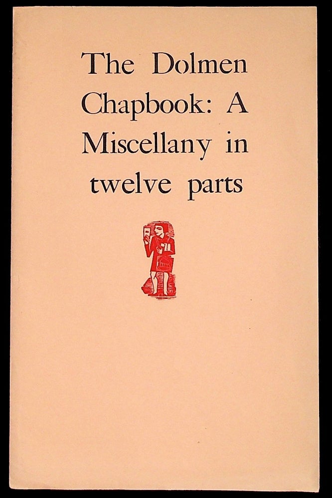 Item #36411 The Dolmen Chapbook: A Miscellany in twelve parts Part Eleven: A Gaelic Alphabet (Part 11 only). Dolmen Press, designed, cut by, Michael Biggs, Liam Miller, note on Irish lettering.