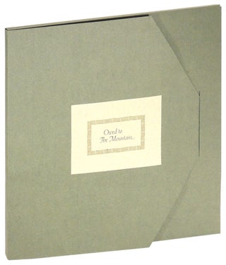 Item #36437 Owed to the Mountain. Scantron Press, Diane Jacobs, book artist