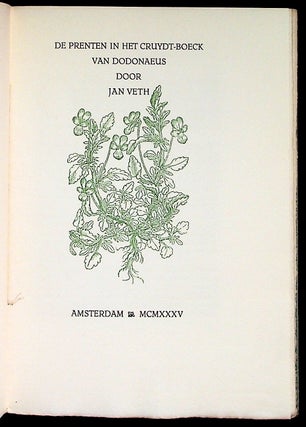 De Prenten in Het Cruydt-Boeck van Dodonaus