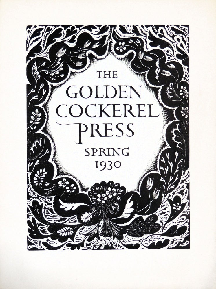 Item #36507 The Golden Cockerel Press. Spring 1930. Golden Cockerel Press.