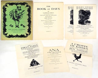 Item #36527 Collection of Prospectuses. Golden Cockerel Press