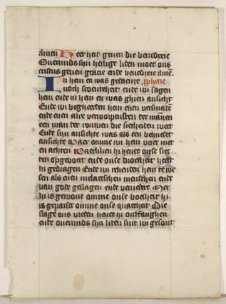 Item #36529 [Leaf from Book of Hours, Use of Utrecht
