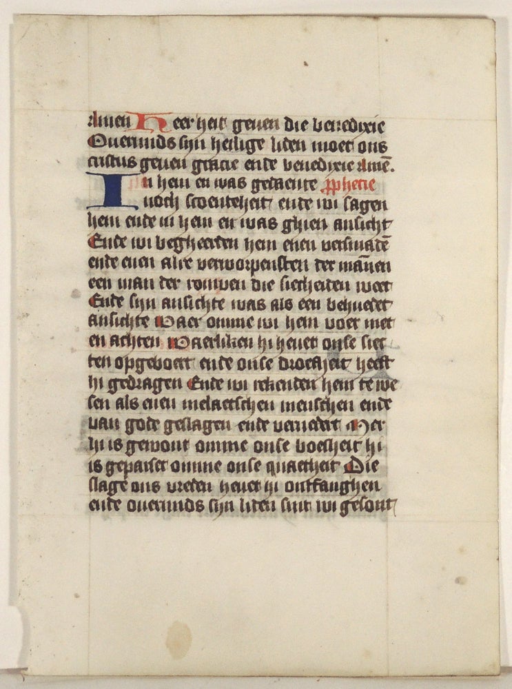 Item #36529 [Leaf from Book of Hours, Use of Utrecht]