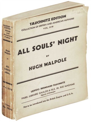 Item #3652 All Souls' Night. (Tauchnitz Edition. Collection of British and American Authors...