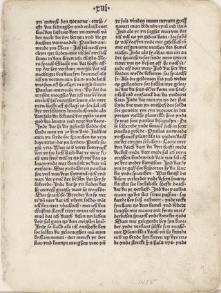 Item #36636 Legenda Aurea. Dat duytsche Passionel. Incunabule leaf, Jacobus de Voragine