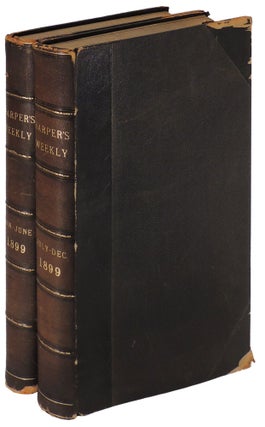Item #36656 Harper's Weekly: A Journal of Civilization Two Volumes. H. G. Wells