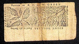 [Colonial Maryland Eight Dollar Bill]